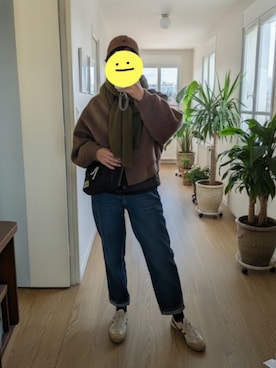 「A.P.C.（アーペーセー）のアイテム」を使った、wearradlさん（レディース・163cm）の冬コーディネート
