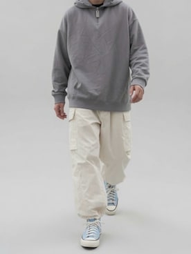 「ADRER（アドラー）のアイテム（パンツ）」を使った、　Fujito_WEARさん（メンズ・173cm）の夏コーディネート