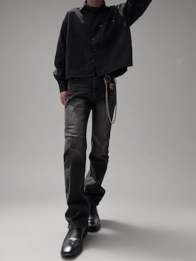 「ADRER（アドラー）のアイテム（パンツ）」を使った、　Fujito_WEARさん（メンズ・173cm）の秋コーディネート