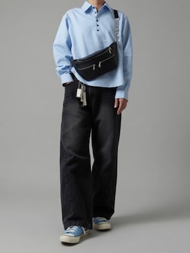 「ADRER（アドラー）のアイテム（バッグ）」を使った、　Fujito_WEARさん（メンズ・173cm）の夏コーディネート