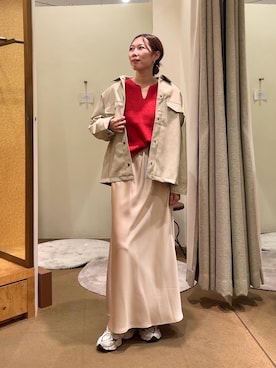 「アイテム（その他アウター）」を使った、jenachikaさん（レディース・166cm）の秋コーディネート