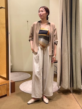 「アイテム（バンダナ/スカーフ）」を使った、jenachikaさん（レディース・166cm）の夏コーディネート