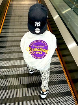 「アイテム（キャップ）」を使った、a2023mama3さん（キッズ・80cm）の秋コーディネート