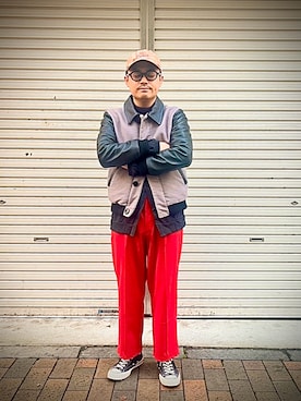 「アイテム（キャップ）」を使った、moyaokunさん（メンズ・167cm・30代）の冬コーディネート