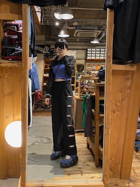 「grounds（グラウンズ）のアイテム（サンダル）」を使った、んねさん（レディース・163cm）の夏コーディネート