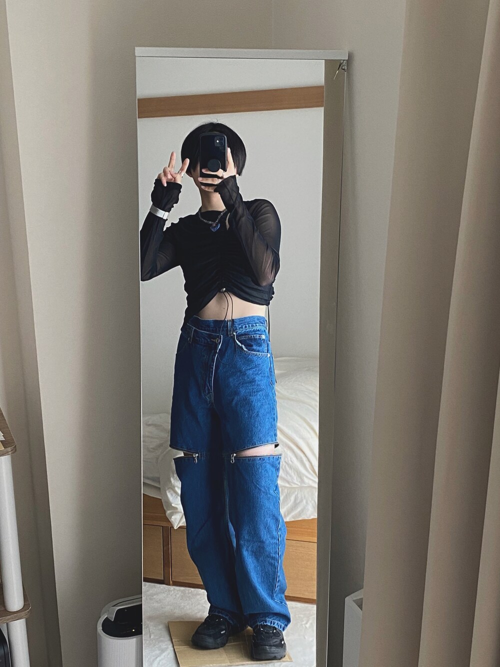 2WAYドローストーリングアシンメトリーカットトップス【MAISON