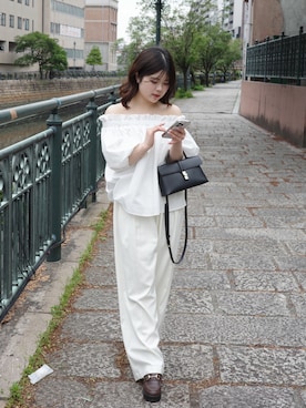 「VIS（ビス）のアイテム」を使った、𝒌𝒐𝒕𝒐𝒏𝒆さん（レディース・154cm）の春コーディネート