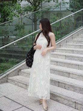 「アイテム（ドレス）」を使った、𝒌𝒐𝒕𝒐𝒏𝒆さん（レディース・154cm）の秋コーディネート