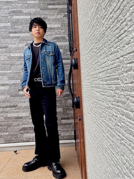 「GAP（ギャップ）のアイテム（デニムジャケット）」を使った、おにぃさん（メンズ・172cm）の秋コーディネート