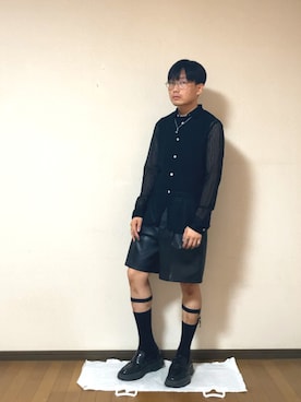 「アイテム（ローファー）」を使った、神社さん（メンズ・165cm）の夏コーディネート