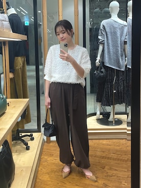 「フェザー」｜RUNAさん（レディース・158cm）の夏コーディネート