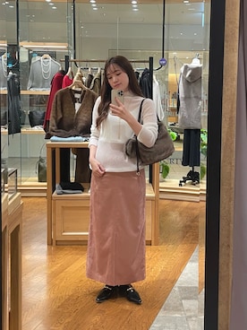 「RIVE DROITE（リヴドロワ）のアイテム（その他シューズ）」を使った、RUNAさん（骨格ウェーブ・レディース・158cm）の秋コーディネート