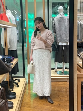 「RIVE DROITE（リヴドロワ）のアイテム（ブーツ）」を使った、RUNAさん（骨格ウェーブ・レディース・158cm）の秋コーディネート