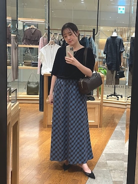 「アイテム（パンプス）」を使った、RUNAさん（レディース・158cm）の夏コーディネート