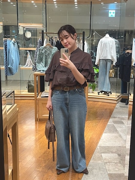 「RIVE DROITE（リヴドロワ）のアイテム（その他シューズ）」を使った、RUNAさん（骨格ウェーブ・レディース・158cm）の夏コーディネート