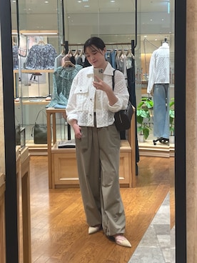 「アイテム（その他アウター）」を使った、RUNAさん（レディース・158cm）の夏コーディネート