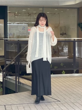 「RIVE DROITE（リヴドロワ）のアイテム（ブーツ）」を使った、RUNAさん（骨格ウェーブ・レディース・158cm）の秋コーディネート