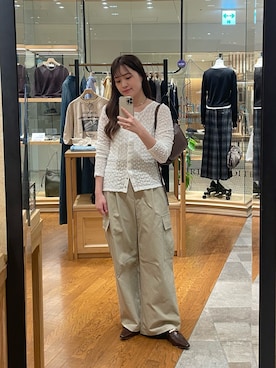 「アイテム（その他シューズ）」を使った、RUNAさん（レディース・158cm）の夏コーディネート
