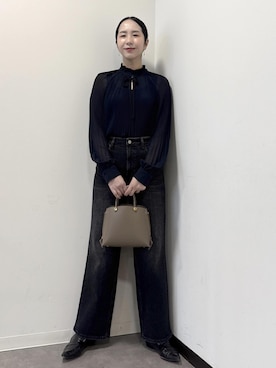 「ブルべ夏」｜murataさん（レディース・162cm）の秋コーディネート