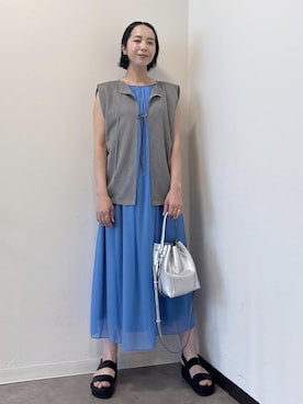 「アイテム（ワンピース/ドレス）」を使った、murataさん（レディース・162cm・40代）の夏コーディネート
