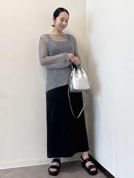 「アイテム（スカート）」を使った、murataさん（レディース・162cm・40代）の夏コーディネート