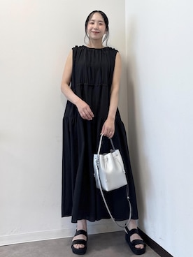 「アイテム（ワンピース/ドレス）」を使った、murataさん（レディース・162cm・40代）の夏コーディネート