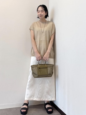 「アイテム（ニット/セーター）」を使った、murataさん（レディース・162cm・40代）の夏コーディネート