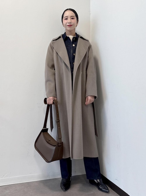 ROPE' デニムジャケット gジャン シルク混リアクティブデニムGジャン