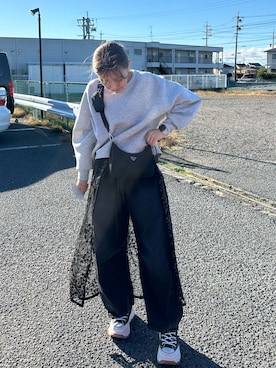 「LA BELLE ETUDE（ラベルエチュード）のアイテム（パンツ）」を使った、akn  さん（レディース・156cm）の秋コーディネート