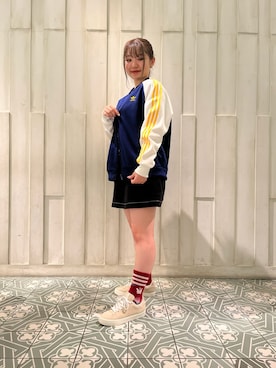 「アディダスコーデ」｜「アイテム（ナイロンジャケット）」を使った、OHさん（レディース・153cm）の夏コーディネート