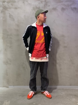「アイテム（ジャージ）」を使った、KHさん（メンズ・174cm）の秋コーディネート