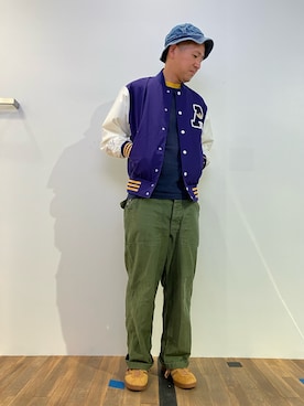 「タバコ」｜「アイテム（ジャケット/アウター）」を使った、KHさん（メンズ・174cm）の秋コーディネート