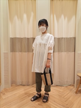 「カコバッグ」｜mikuさん（レディース・160cm）の春コーディネート