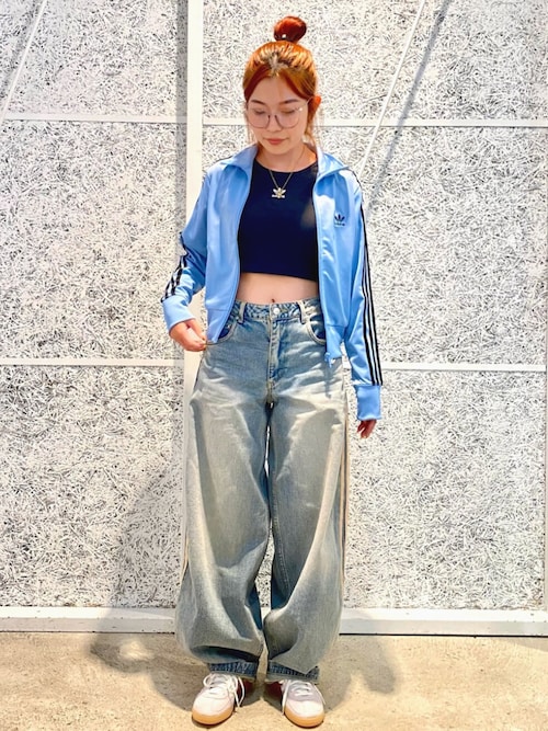 希少【完売品】adidas♡大人気♡プレミアムエッセンシャルズデニムジャージ プレミアム エッセンシャルズ デニム パンツ / アディダス