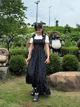 「LILY BROWN（リリーブラウン）のアイテム（サンダル）」を使った、ひとみんさん（レディース・157cm）の夏コーディネート