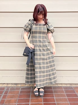 「Maison de FLEUR（メゾンドフルール）のアイテム」を使った、𝓢𝓪𝓴𝓲さん（レディース・159cm）の夏コーディネート