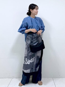 「アイテム（バンダナ/スカーフ）」を使った、mayu☺︎さん（レディース・162cm・20代）の夏コーディネート