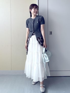 「VIS（ビス）のアイテム（バッグ）」を使った、mayu☺︎さん（レディース・162cm）の夏コーディネート