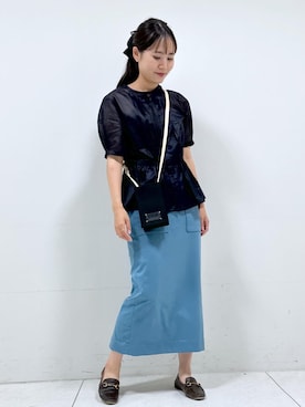 「ストライプ」｜mayu☺︎さん（レディース・162cm）の秋コーディネート