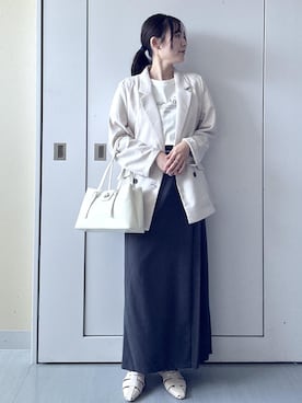 「アシンメトリー」｜mayu☺︎さん（レディース・162cm）の春コーディネート