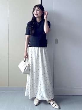 「VIS（ビス）のアイテム（バッグ）」を使った、mayu☺︎さん（レディース・162cm）の夏コーディネート