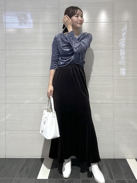 「VIS（ビス）のアイテム（スカート）」を使った、mayu☺︎さん（レディース・162cm）の秋コーディネート