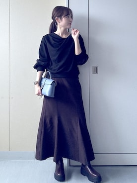 「VIS（ビス）のアイテム（スカート）」を使った、mayu☺︎さん（レディース・162cm）の秋コーディネート