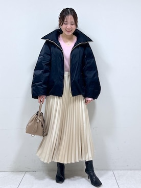 「ウエストゴム」｜mayu☺︎さん（レディース・162cm）の秋コーディネート