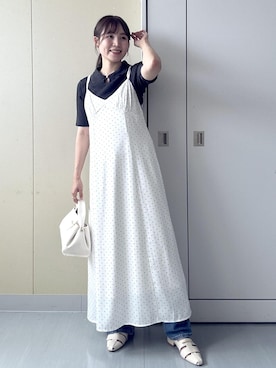 「VIS（ビス）のアイテム（パンツ）」を使った、mayu☺︎さん（レディース・162cm）の夏コーディネート