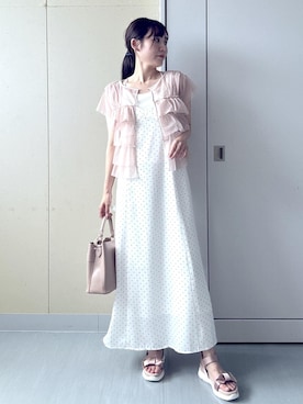 「スポサン」｜mayu☺︎さん（レディース・162cm）の夏コーディネート