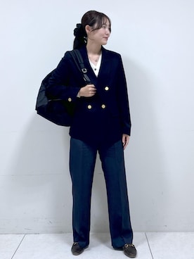 「アイテム（バックパック/リュック）」を使った、mayu☺︎さん（レディース・162cm・20代）の秋コーディネート