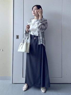 「Juze（ジュゼ）のアイテム」を使った、mayu☺︎さん（レディース・162cm）の春コーディネート