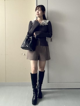 「VIS（ビス）のアイテム」を使った、mayu☺︎さん（レディース・162cm）の秋コーディネート