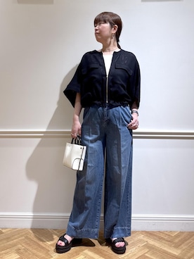 「E'POR（エポール）のアイテム」を使った、yamaさん（レディース・163cm）の春コーディネート